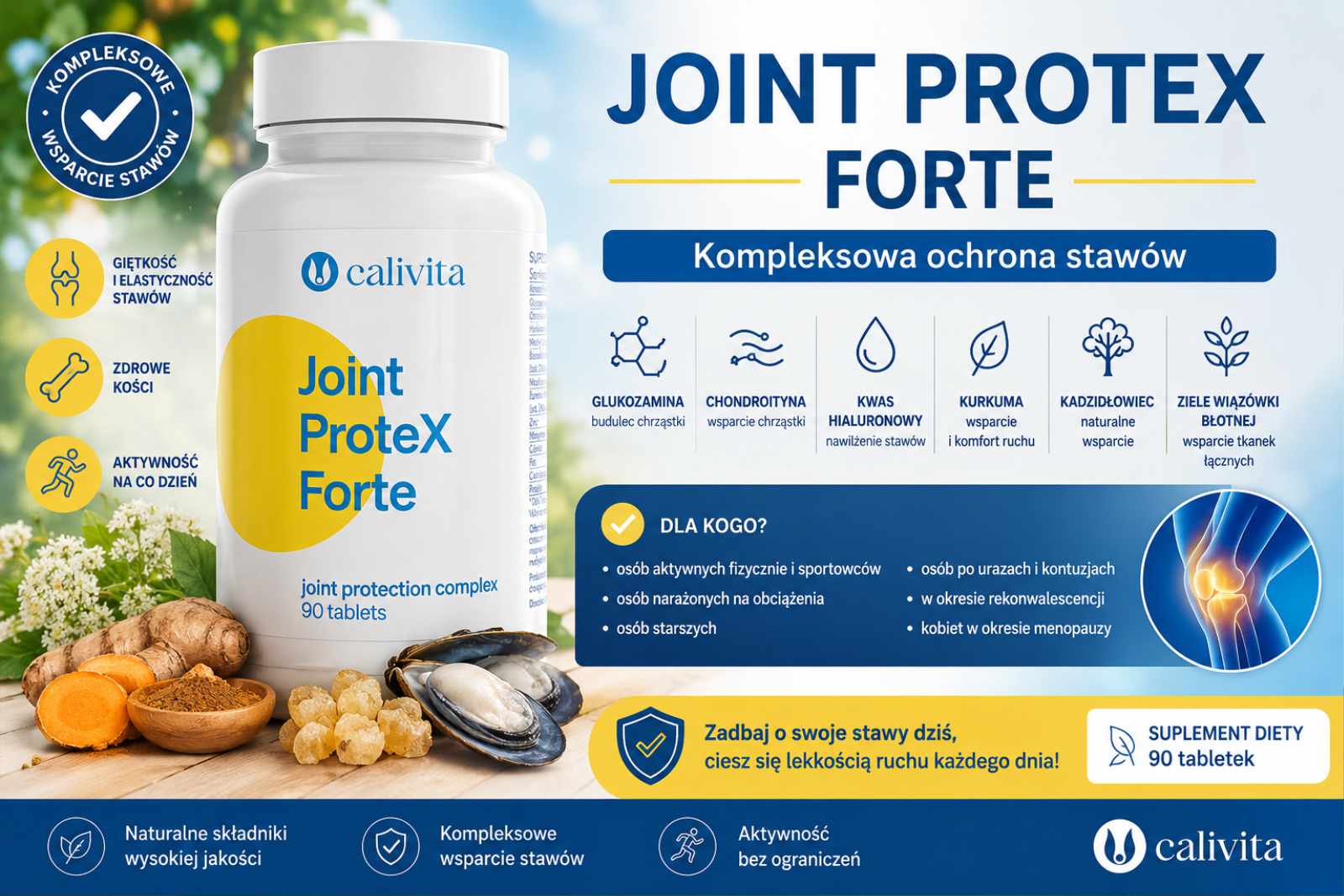 Joint ProteX Forte – suplement diety wspierający stawy, chrząstkę i kości
